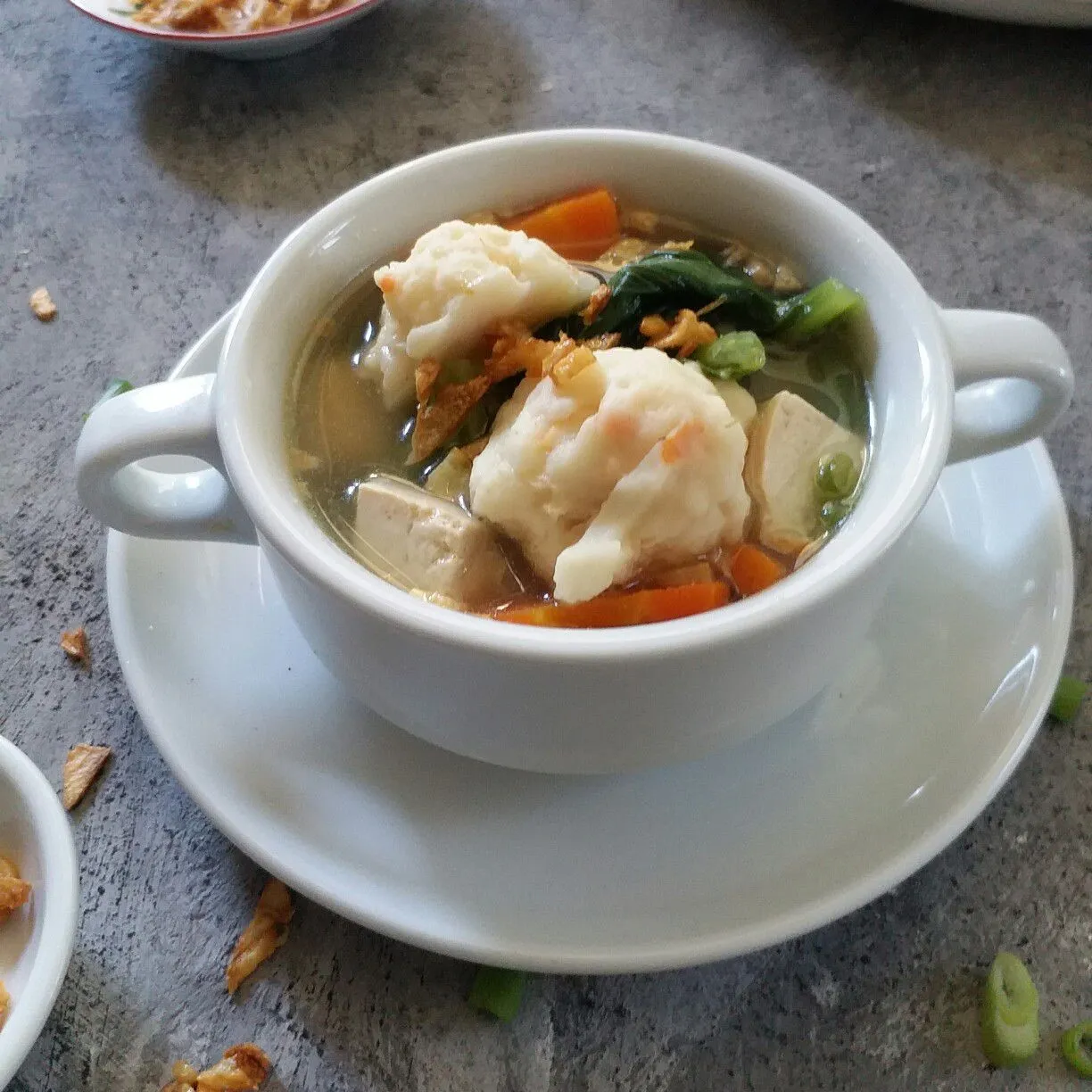 Sop Sawi Bola Bola Udang