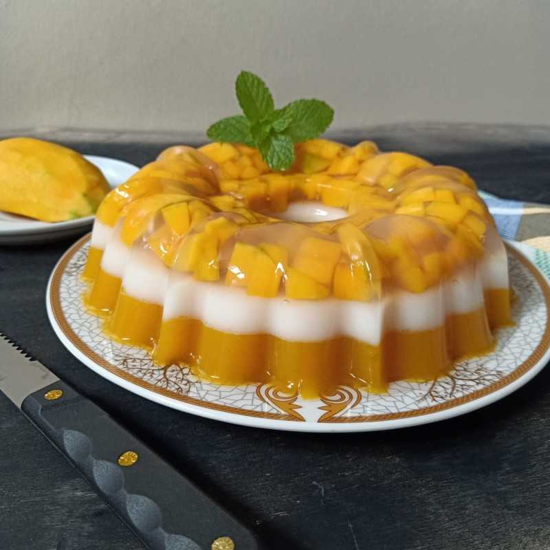  Resep  Puding  Lapis Mangga  dari Nauzaery ShaQuilla Yummy 