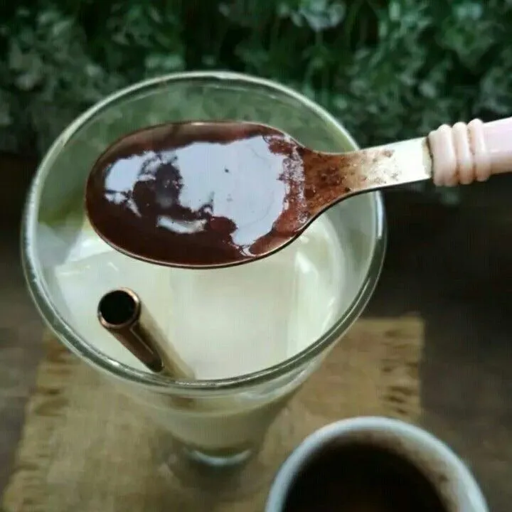 Step 6 Iced Chocolate Matcha Latte #JagoMasakMinggu1
