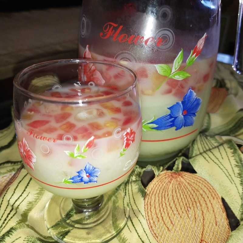 Resep Es Susu Semangka #JagoMasakMinggu1Periode2 dari Chef dyana ika