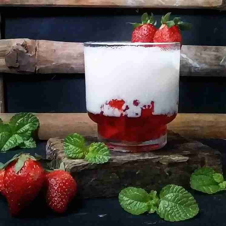 Korean Strawbery Latte #JagoMasakMinggu1Periode2