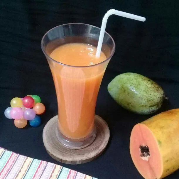 Mixed Fruit Juice Mango And Papaya #JagoMasakMinggu1Periode2