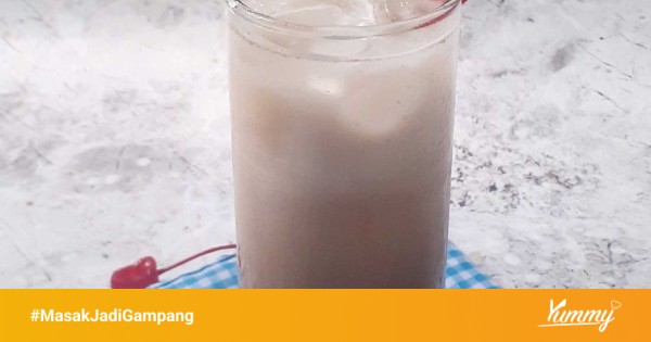 Resep Es Kopi Susu Jahe #JagoMasakMinggu1Periode2 Sederhana Rumahan di