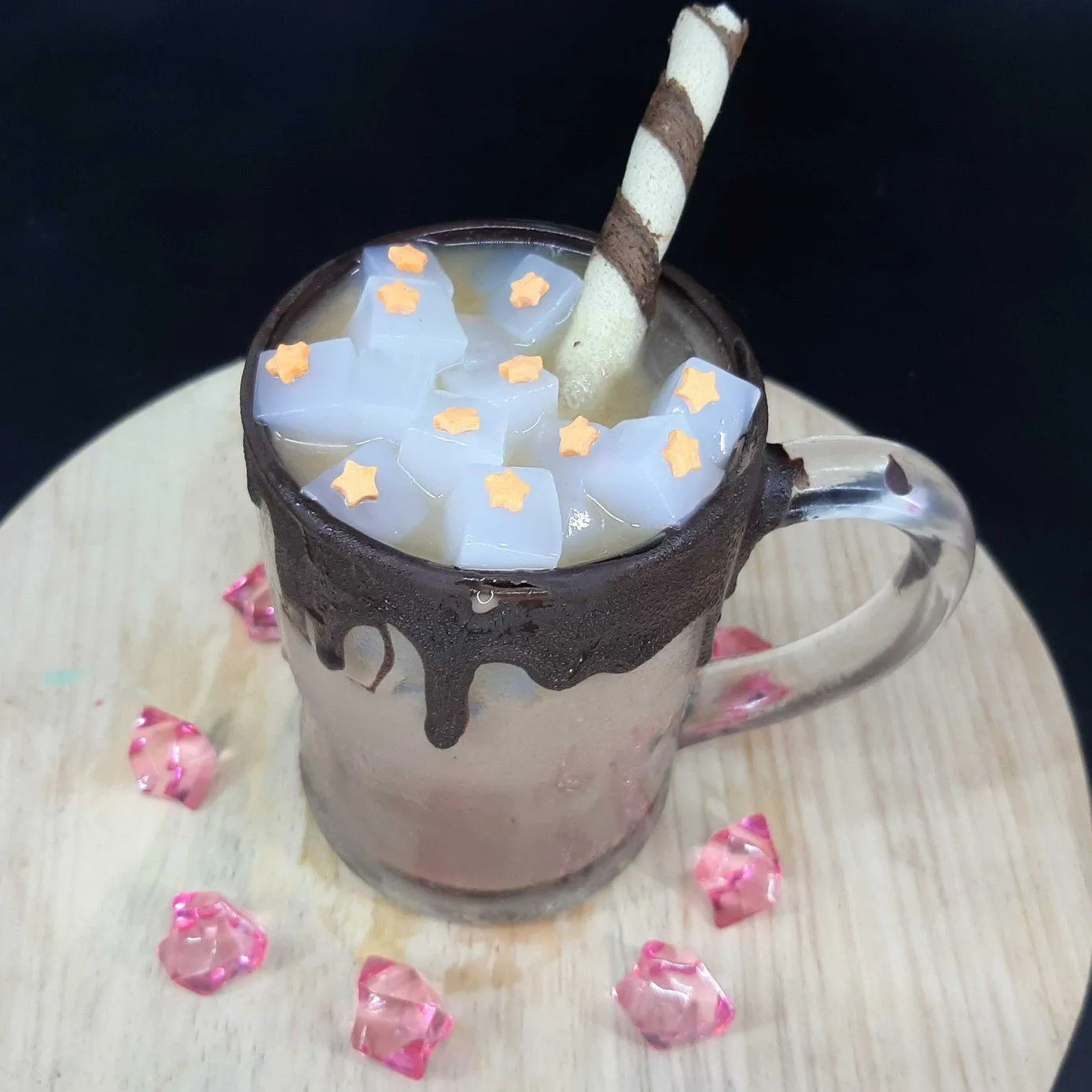 Es Cokelat Jeruk Nata de Coco #JagoMasakMinggu1Periode2