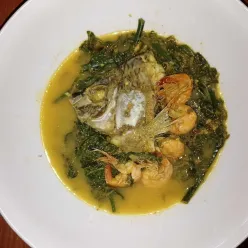 Gulai Pakis Udang Ikan Nila
