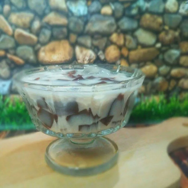 Jeli Coklat Mandi Susu #JagoMasakMinggu1Periode2