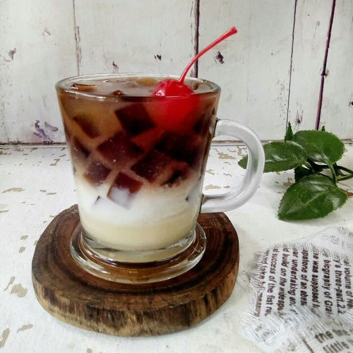 Es Cincau Susu Cola #JagoMasakMinggu1Periode2