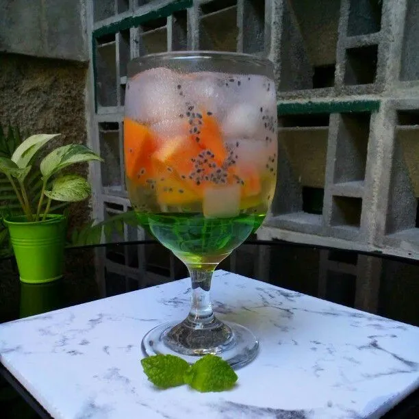 Es Pepaya Nata de Coco #JagoMasakMinggu1Periode2