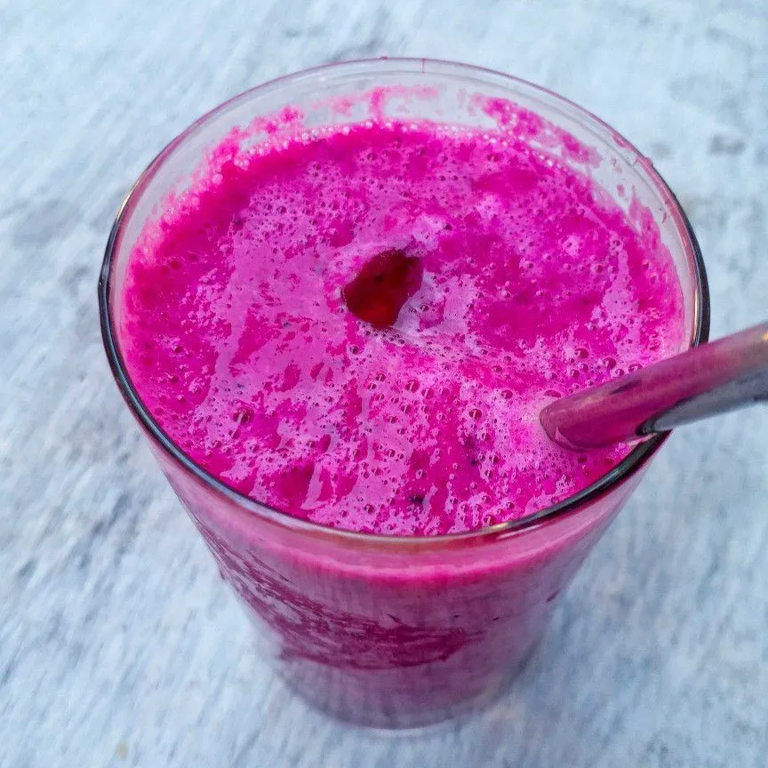 Smoothie Buah Naga Yogurt #JagoMasakMinggu1Periode2