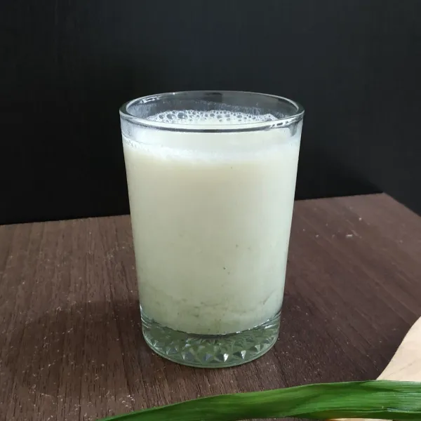 Soya suji pandan siap disajikan