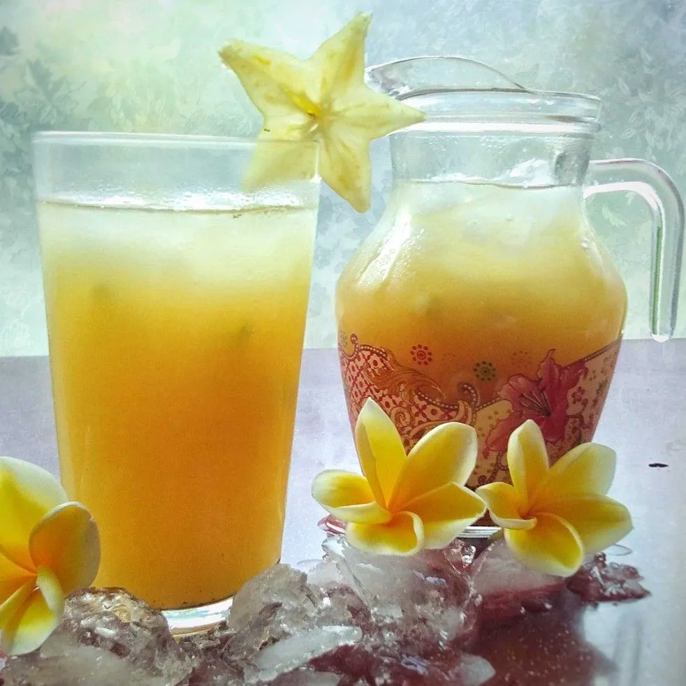 Star Fruit Iced Tea Cooler #JagoMasakMinggu1Periode2