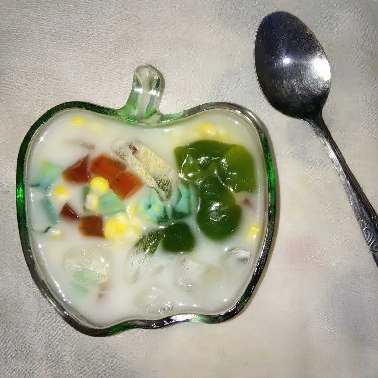 Sup Jagung Jelly Cincau #JagoMasakMinggu1Periode2