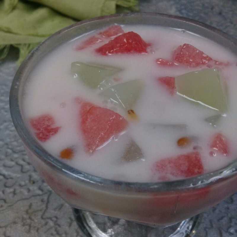 Resep Es Soda Susu Semangka #JagoMasakMinggu1Periode2 dari Chef Mama