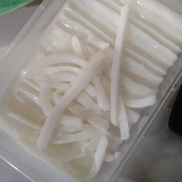 Setelah dingin kerok degan kw, siap disajikan.