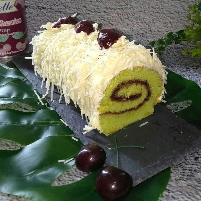 Cake Roll Pandan Ekonomis #JagoMasakMinggu2Periode2