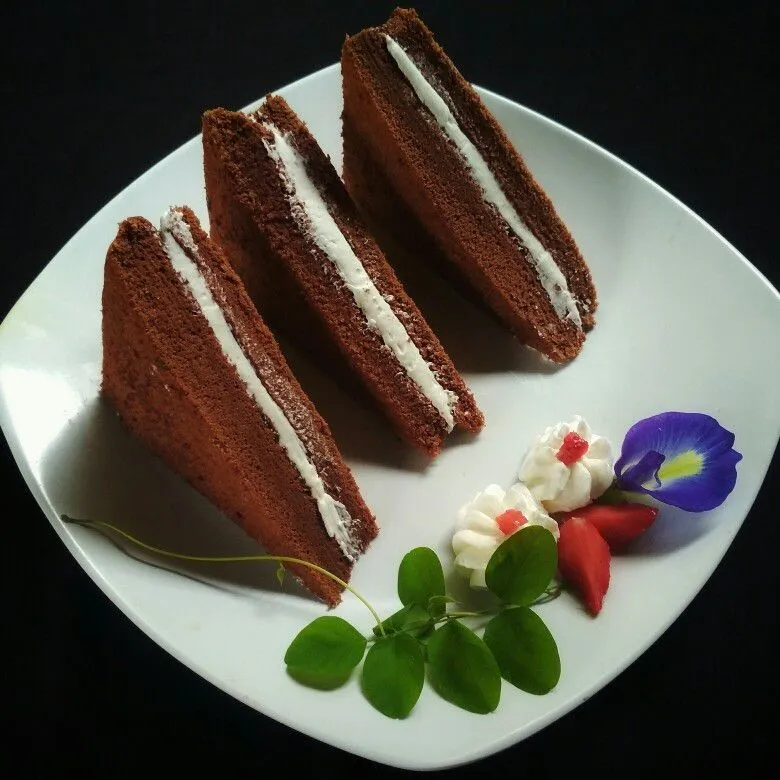 Cake Chocolate Potong Segitiga #JagoMasakMinggu2Periode2