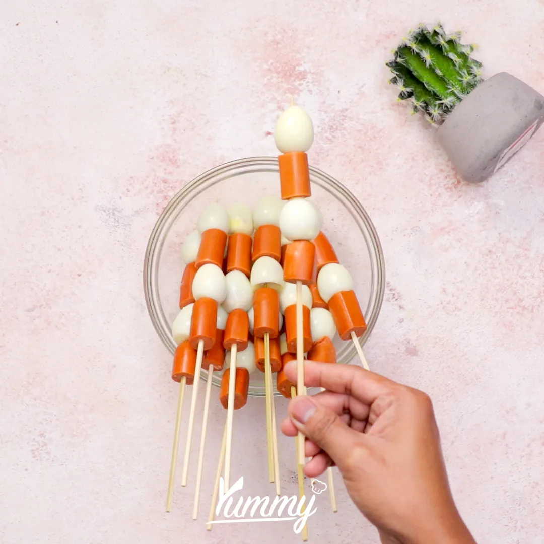 Step 3 Sate Sosis Puyuh