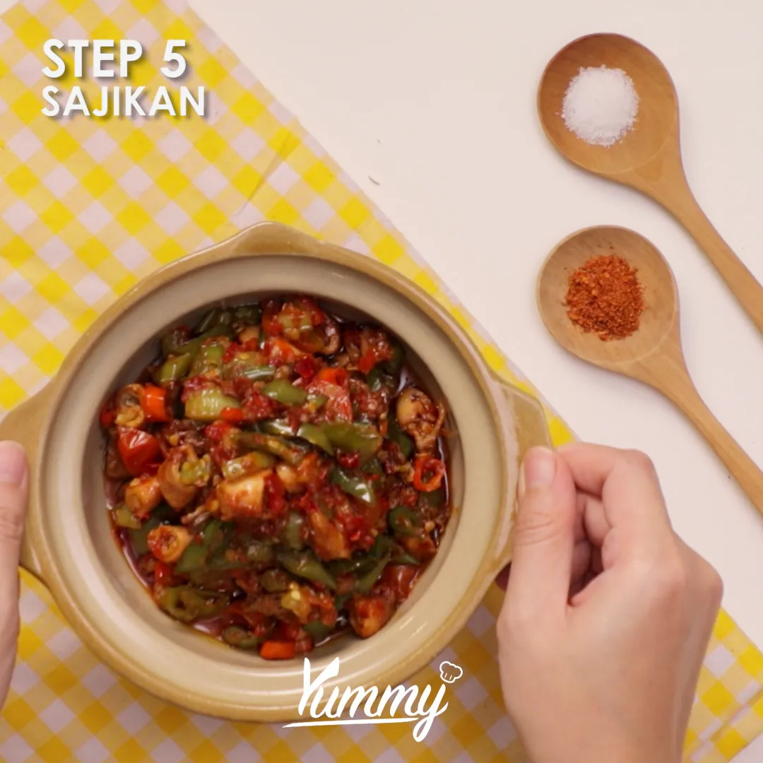 Step 5 Tumis Mercon Cumi Asin