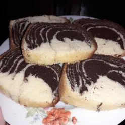 Bolu Cake Zebra Panggang#JagoMasakM