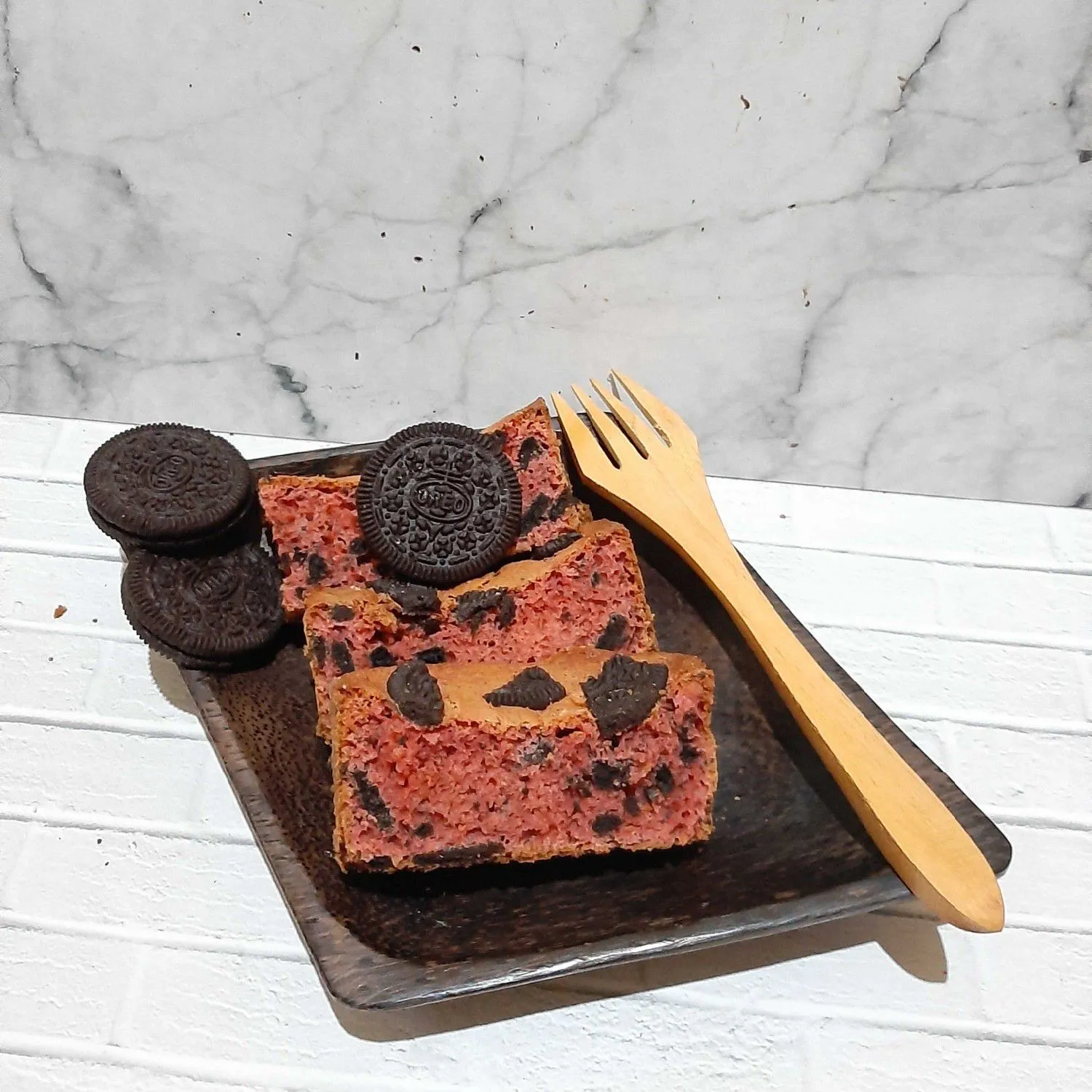 Bolu Nutrijell Strawberry Oreo #JagoMasakMinggu2Periode2