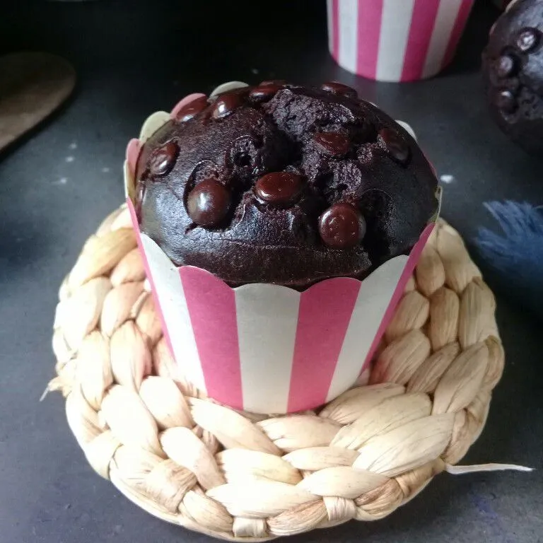 Muffin Chocolate Eggless #JagoMasakMinggu2Periode2
