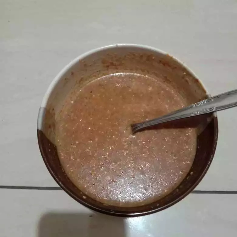 Step 6 Cilok Isi Telur Saus Kacang