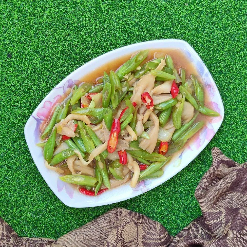 Tumis Buncis Jamur Tiram #JagoMasakMinggu3Periode2