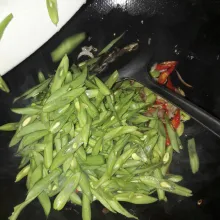Masukan buncis,aduk -aduk.