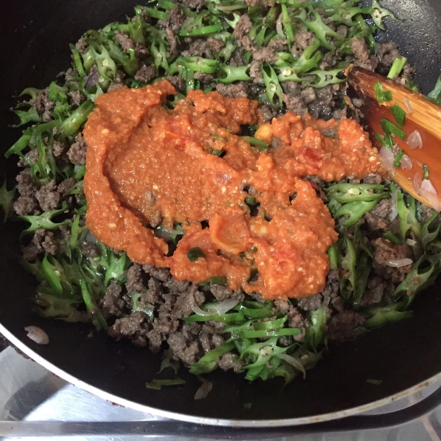 Step 4 Lawar Daging khas lombok
