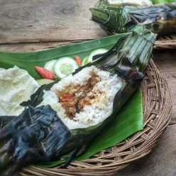 Nasi Bakar Jamur Tahu Pedas #JagoMasakMinggu3Periode2