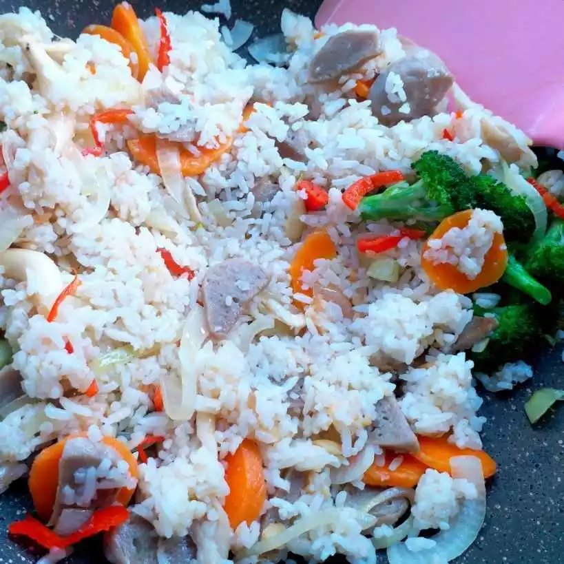 Step 5 Nasi Goreng Sayuran