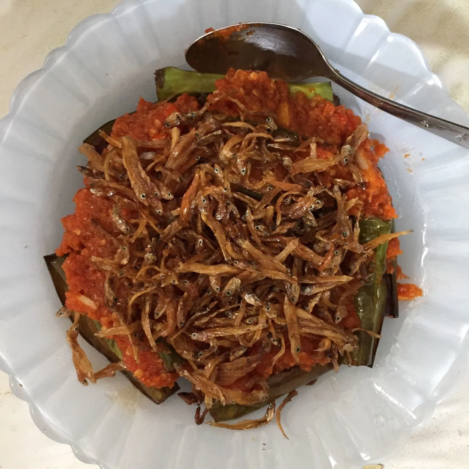Step 5 Terong Balado Teri