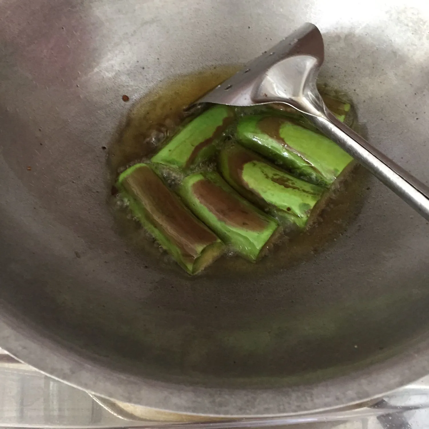 Step 1 Terong Balado Teri