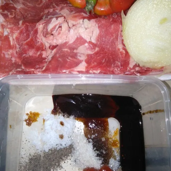 Siapkan semua bahan.