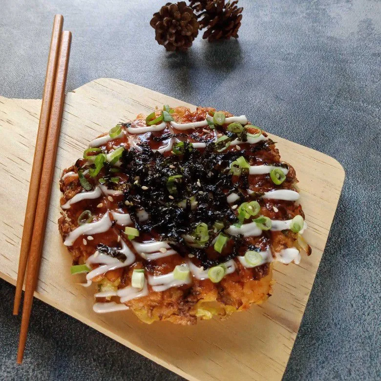 Okonomiyaki (Japanese Pancake) #JagoMasakMinggu4Periode2