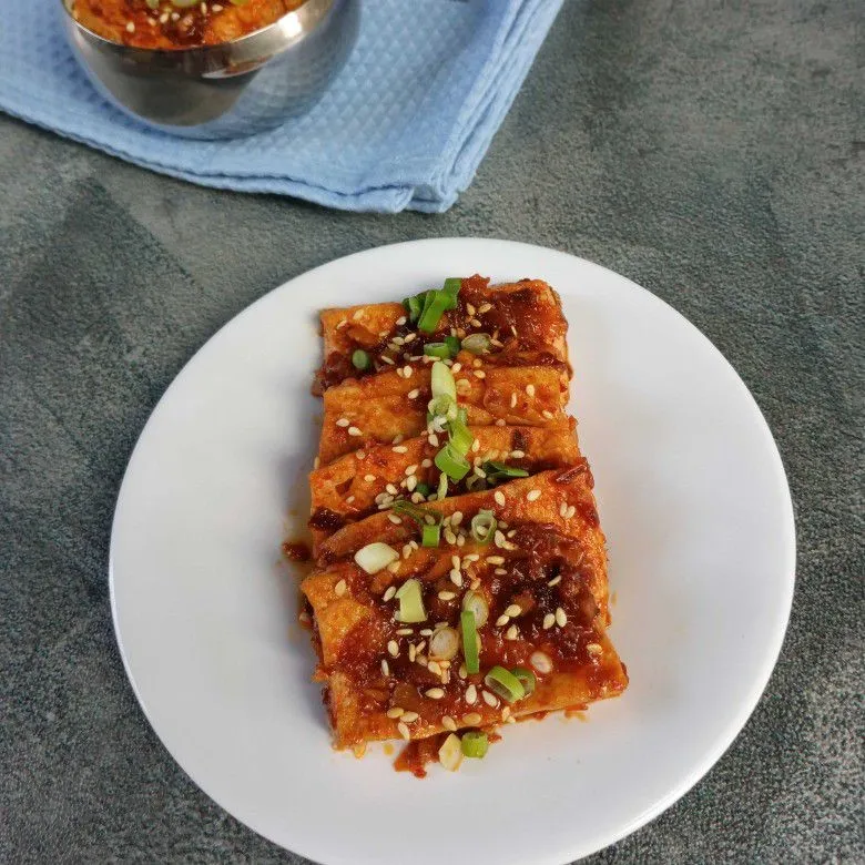 Dubu Jorim Korean Spicy Braised Tofu #JagoMasakMinggu4Periode2