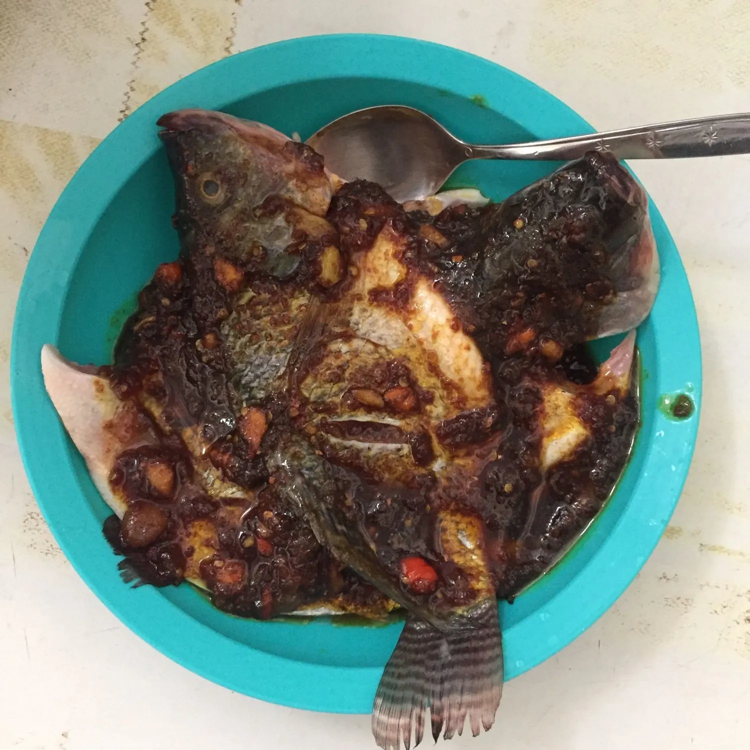 Step 4 Nila Bakar Pedas Manis