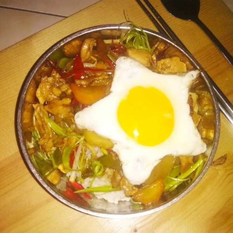 Rice Bowl Chicken Sukiyaki #JagoMasakMinggu4Periode2