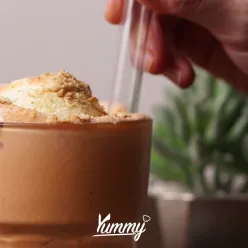 Es Thai Tea Jelly Milkshake