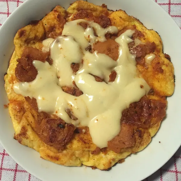Pizza siap dihidangkan.
