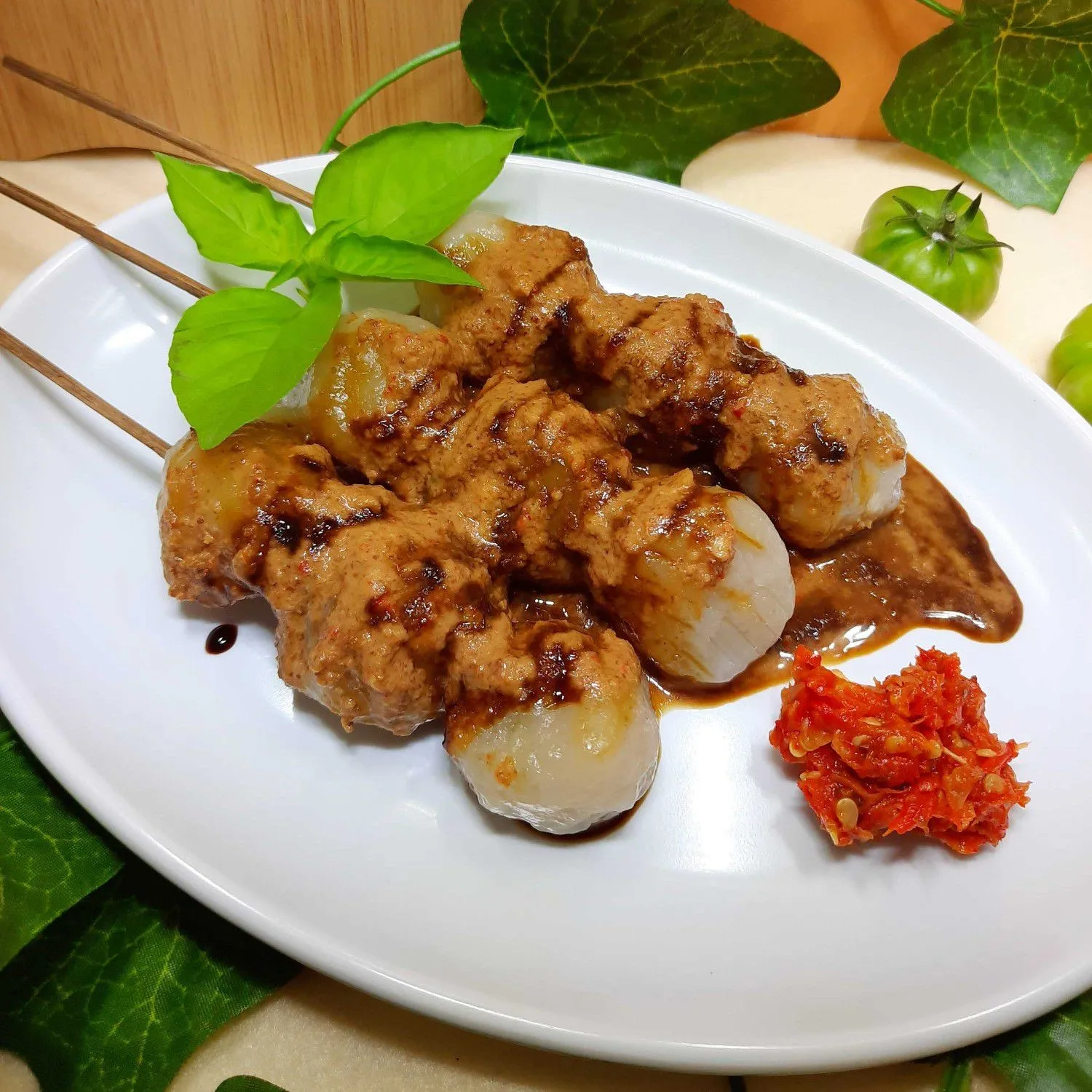 Cilok Ayam Siram Saus Kacang #JagoMasakMinggu5Periode2