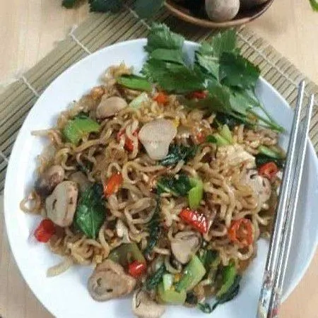 Mie Pokcoy Jamur #JagoMasakMinggu6Periode2