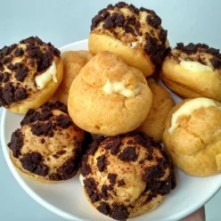 Choux Craquelin Choco Vanilla