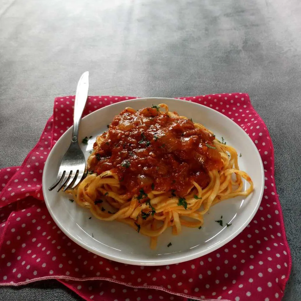 Mie Gepeng Saus Bolognese #JagoMasakMinggu6Periode2