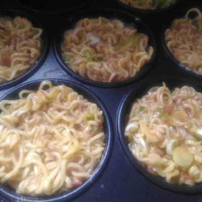 Step 5 Martabak Mie Kornet #JagoMasakMinggu6Periode2