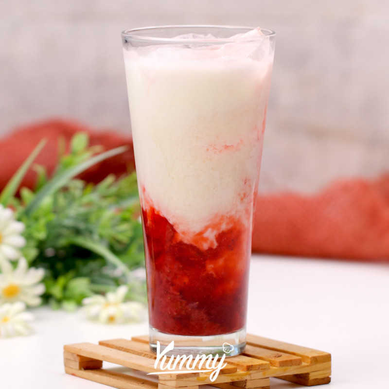 Strawberry Milkshake Korean : Resep Korean Strawberry Milk Oleh Nay S ...