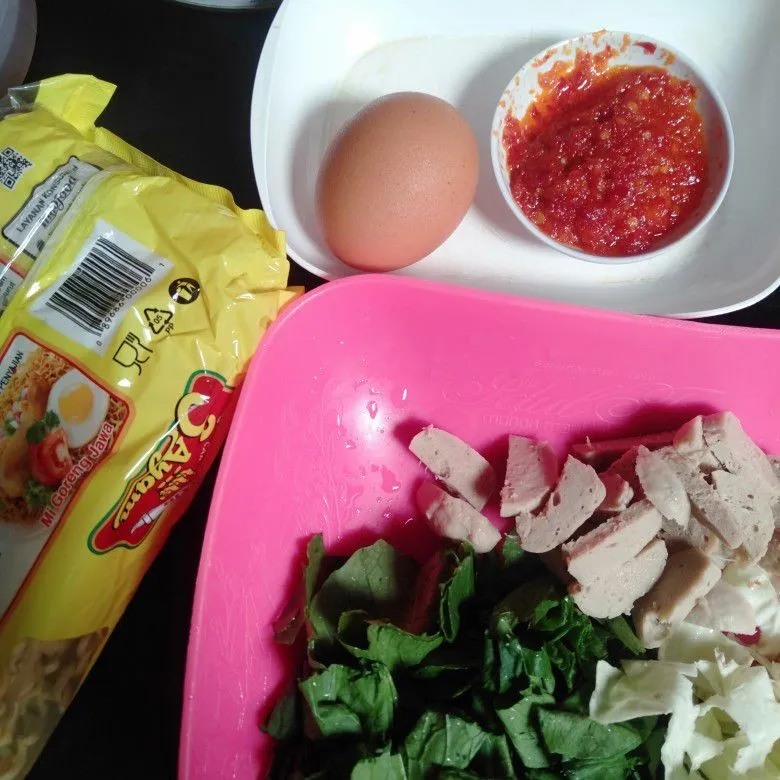 Step 1 Mie Goreng Tektek