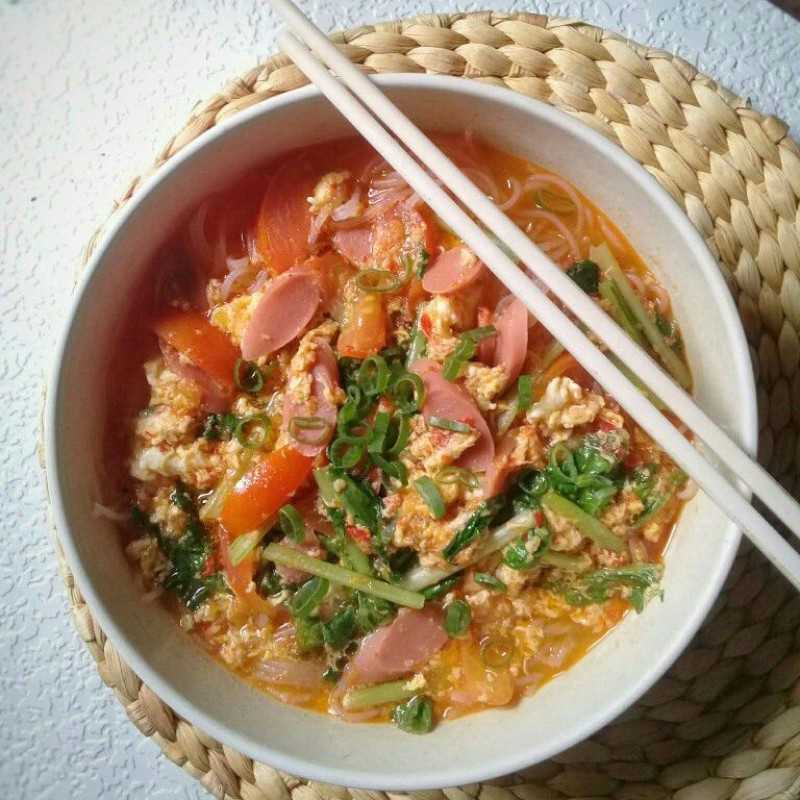 Resep Bihun Kuah Pedas Jagomasakminggu6periode2 Dari Chef Mama Queen Yummy App