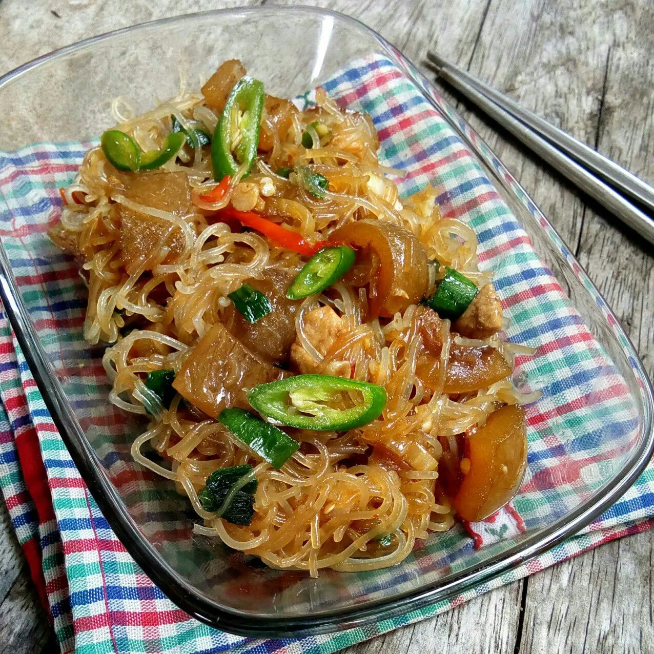 Oseng Bihun Kikil Cabai Hijau #JagoMasakMinggu6Periode2