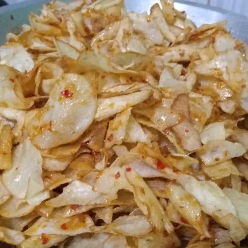 Step 9 Keripik Singkong Balado